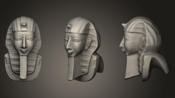نموذج ثلاثي الأبعاد لآلة CNC التماثيل والنقوش المصرية فرعون